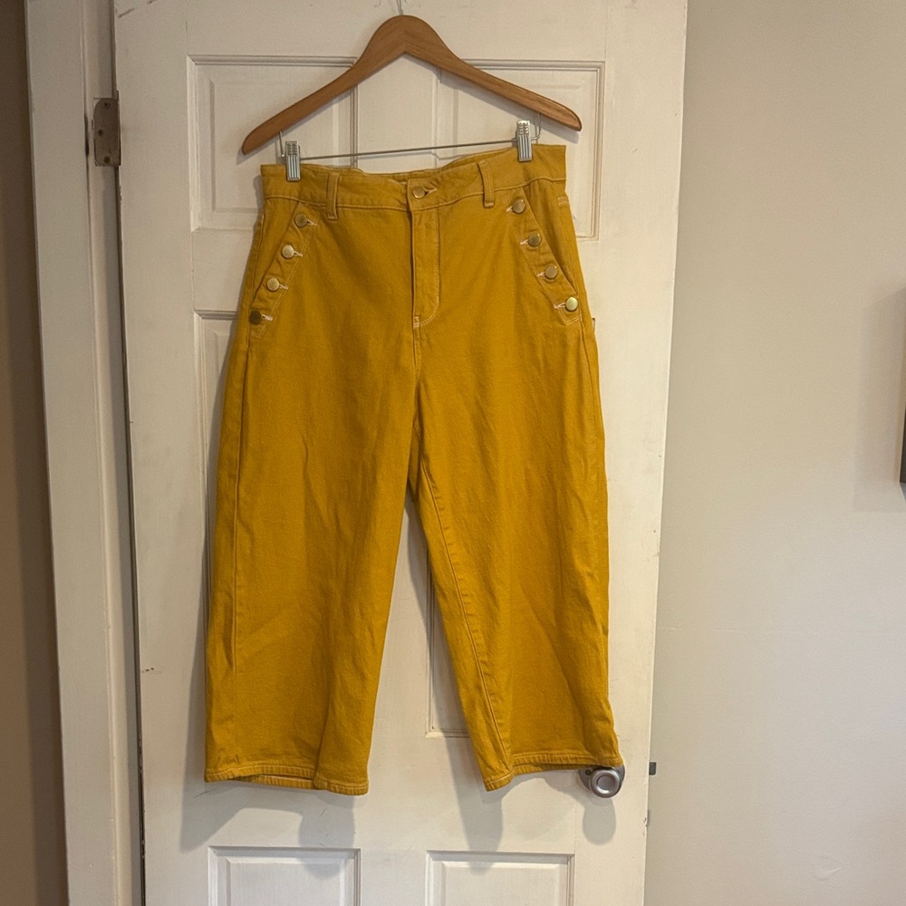 Liz Claiborne Mustard Wide Leg Pants